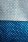Preview: Baumwolle beschichtet Wachstuch Azurblau mit weißen Punkten